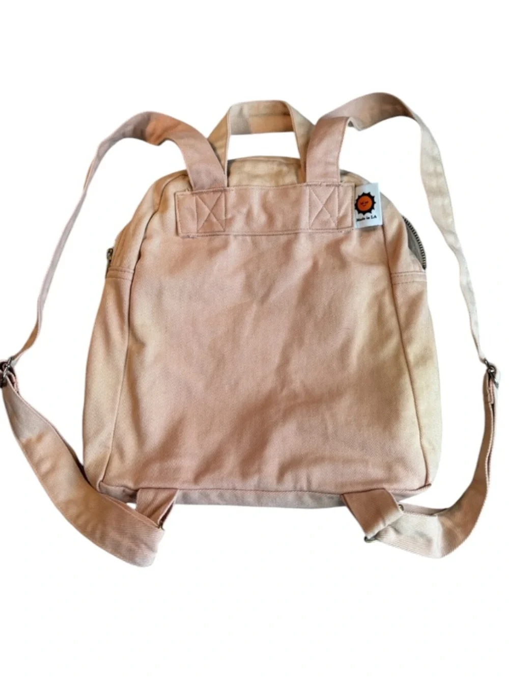 Big Bud Press Mini Canvas Backpack Light Pink/Cream